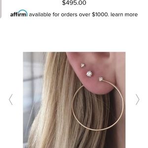 Zoe Chico Earings hoops with diamonds